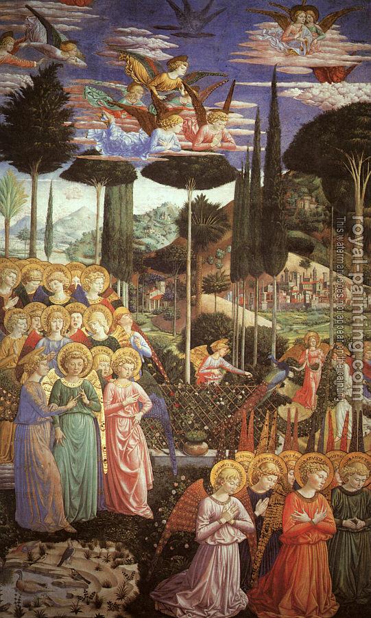 Benozzo Di Lese Di Sandro Gozzoli : Angels Worshipping (left side of the chancel)